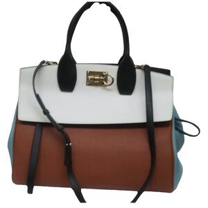 Elegant leather Salvatore Ferragamo Multi-Color Women's Handbag